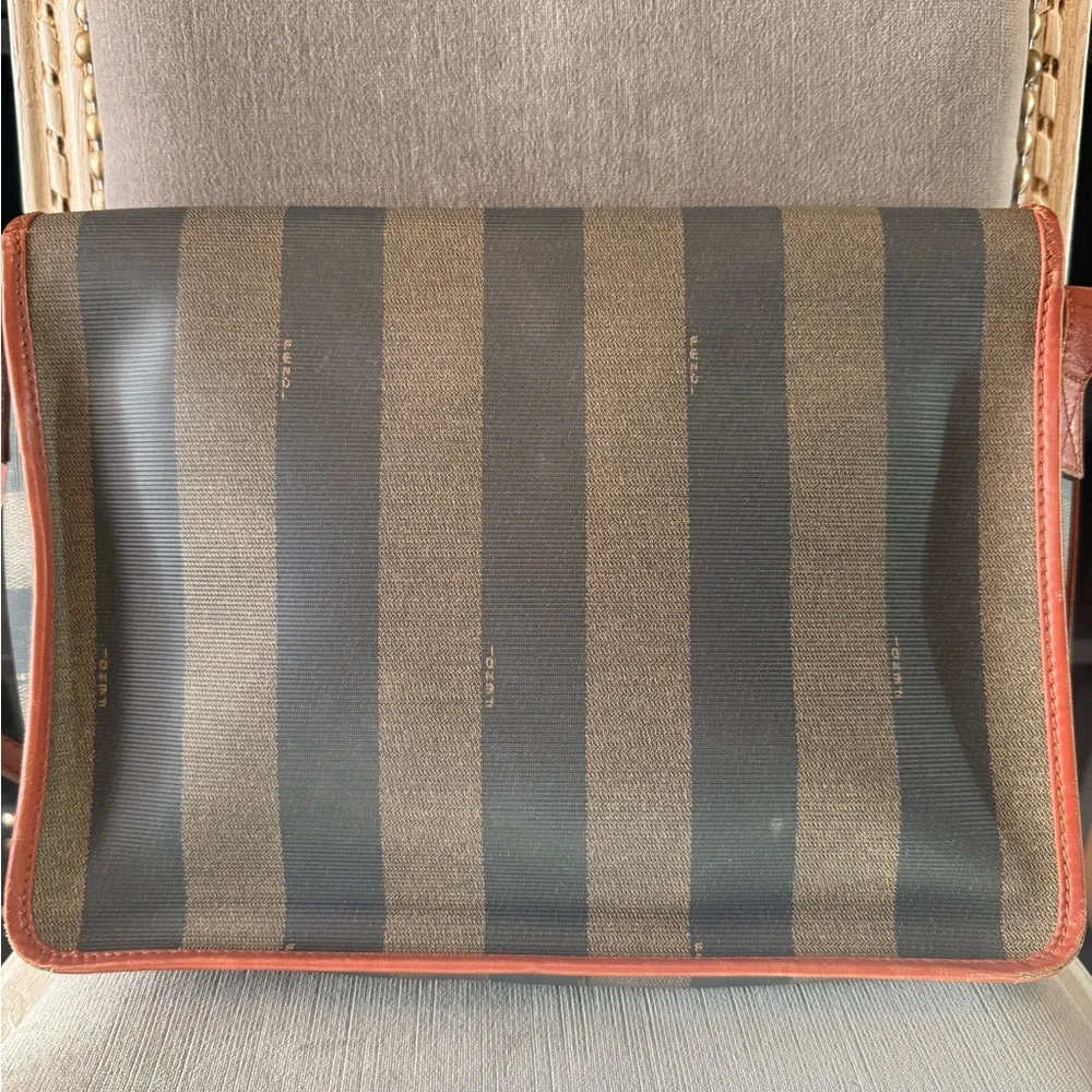Fendi Pequin Flap Crossbody Bag - Picture 3 of 17